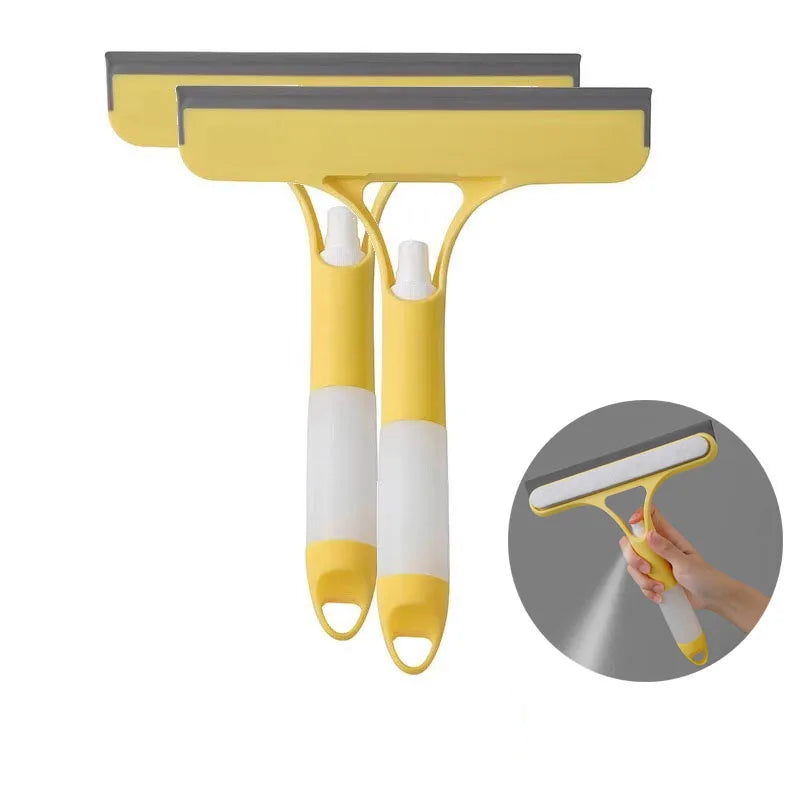 Solve & Shine 3-in-1 Window Scraper – Streak-Free Cleaning with Squeegee & Scraper!