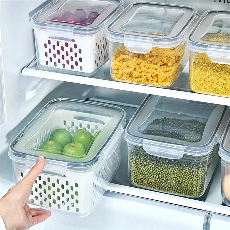 Solve & Shine Clear Fresh-Keeper Box for Veggies & Fruits!