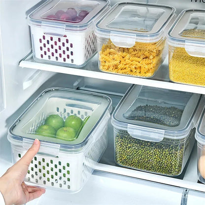 Solve & Shine Clear Fresh-Keeper Box for Veggies & Fruits!