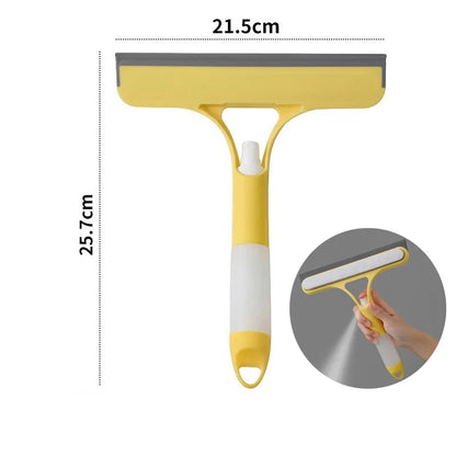 Solve & Shine 3-in-1 Window Scraper – Streak-Free Cleaning with Squeegee & Scraper!