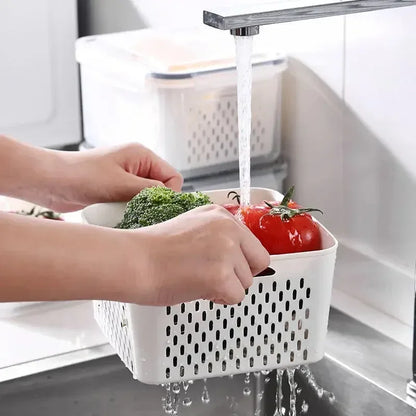 Solve & Shine Clear Fresh-Keeper Box for Veggies & Fruits!