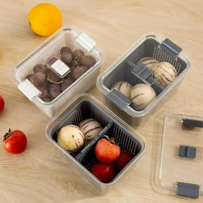 Solve & Shine Clear Fresh-Keeper Box for Veggies & Fruits!