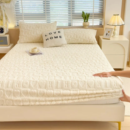 Solve & Shine Luxury Milk Velvet Fitted Sheet – Ultra-Soft & Stylish Bedding Essential!