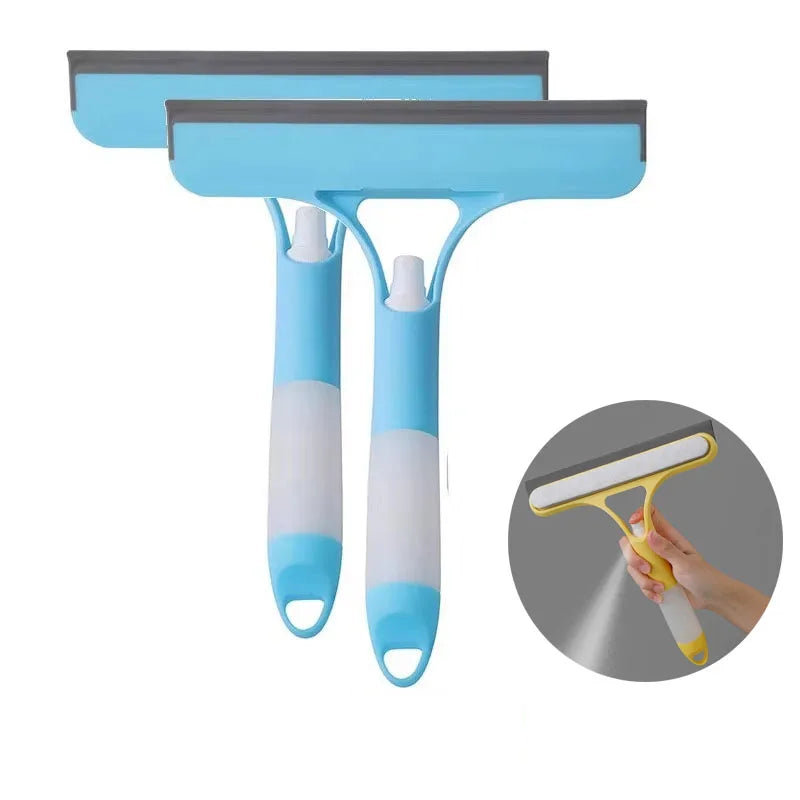 Solve & Shine 3-in-1 Window Scraper – Streak-Free Cleaning with Squeegee & Scraper!