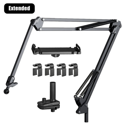Solve & Shine Hands-Free Bed Phone Mount – Adjustable Arm for Perfect Viewing!