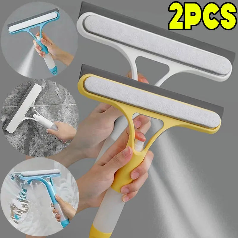 Solve & Shine 3-in-1 Window Scraper – Streak-Free Cleaning with Squeegee & Scraper!