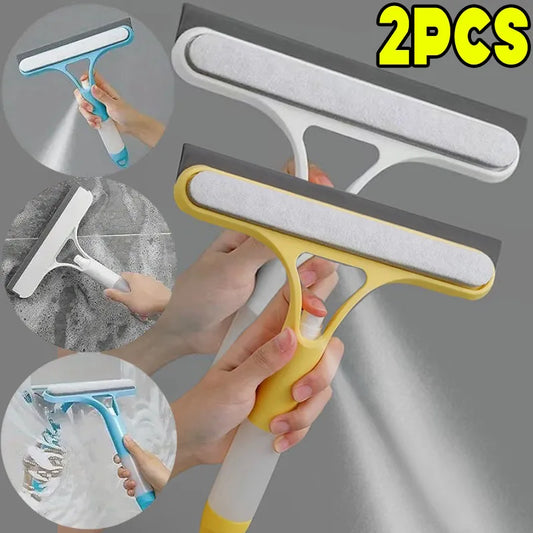 Solve & Shine 3-in-1 Window Scraper – Streak-Free Cleaning with Squeegee & Scraper!