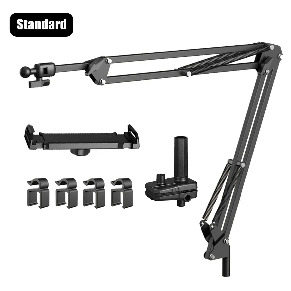 Solve & Shine Hands-Free Bed Phone Mount – Adjustable Arm for Perfect Viewing!