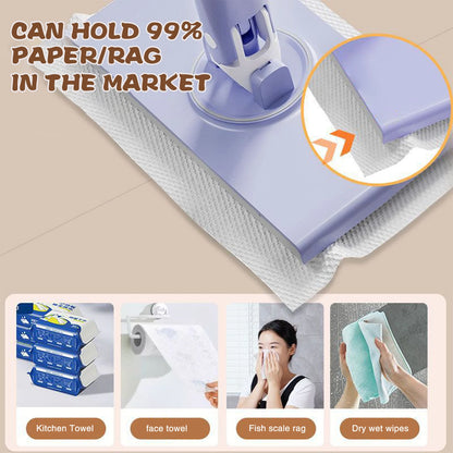 Solve & Shine Quick Clean: Mini Mop with Swappable Cloths