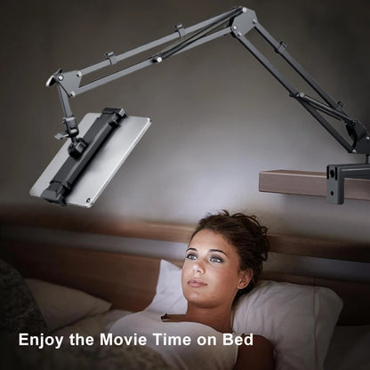 Solve & Shine Hands-Free Bed Phone Mount – Adjustable Arm for Perfect Viewing!