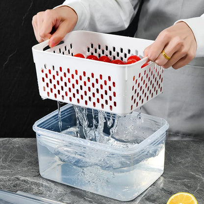 Solve & Shine Clear Fresh-Keeper Box for Veggies & Fruits!