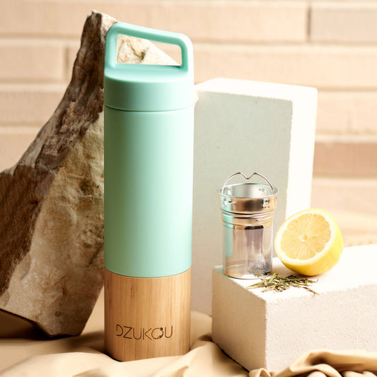 Solve & Shine Saint Elias - Bamboo and Stainless Steel Thermos Bottle 530 ml